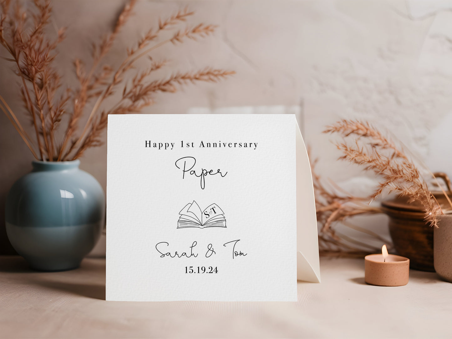 1st Anniversary Card Paper Anniversary